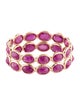 Jewelmak 14K 4.51ctw Ruby Eternity Band