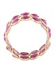 Jewelmak 14K 4.51ctw Ruby Eternity Band