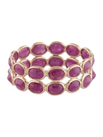 Jewelmak Eternity Band 14K 4.51ctw Ruby 7.75