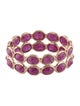 Jewelmak 14K 4.51ctw Ruby Eternity Band