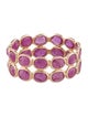 Jewelmak 14K 4.51ctw Ruby Eternity Band