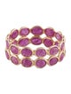 Jewelmak 14K 4.51ctw Ruby Eternity Band