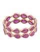 Jewelmak 14K 3.12ctw Ruby Eternity Band