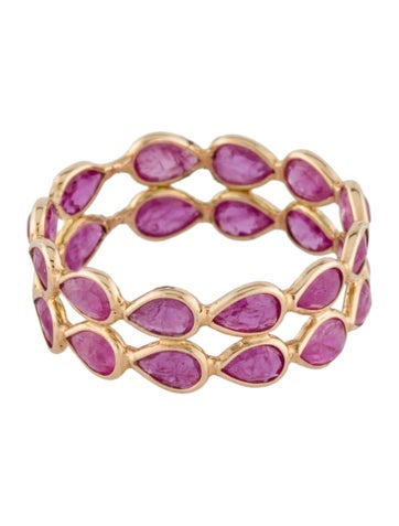 Jewelmak Eternity Band 14K 3.12ctw Ruby 7