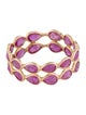 Jewelmak 14K 3.12ctw Ruby Eternity Band
