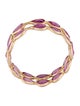 Jewelmak 14K 3.12ctw Ruby Eternity Band