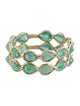 Jewelmak 14K 2.20ctw Emerald Eternity Band