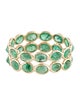 Jewelmak 14K 3.12ctw Emerald Eternity Band