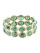 Jewelmak 14K 3.12ctw Emerald Eternity Band