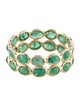 Jewelmak 14K 3.12ctw Emerald Eternity Band
