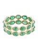 Jewelmak 14K 3.16ctw Emerald Eternity Band