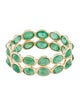 Jewelmak 14K 3.16ctw Emerald Eternity Band