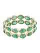 Jewelmak 14K 3.16ctw Emerald Eternity Band
