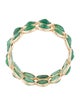 Jewelmak 14K 3.16ctw Emerald Eternity Band