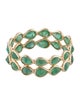 Jewelmak 14K 2.34ctw Emerald Eternity Band