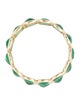 Jewelmak 14K 7.27ctw Emerald Triple Row Eternity Band