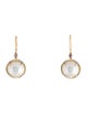 Jewelmak 14K Pearl, Sapphire & Diamond Drop Earrings