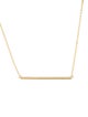 Jewelmak 14K Sechic Bar Pendant Necklace