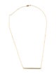 Jewelmak 14K Sechic Bar Pendant Necklace