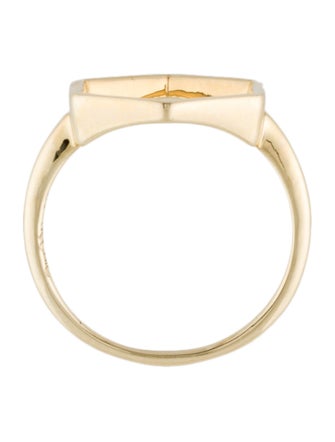Jewelmak 14K Open Hexagon Cocktail Ring