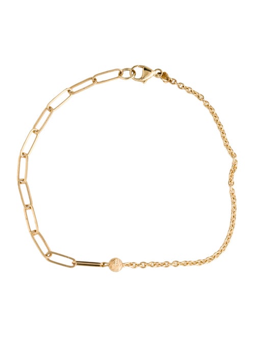 Jewelmak 14K Paperclip Link Bracelet