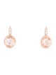 Jewelmak 14K Morganite & Diamond Earclip Earring