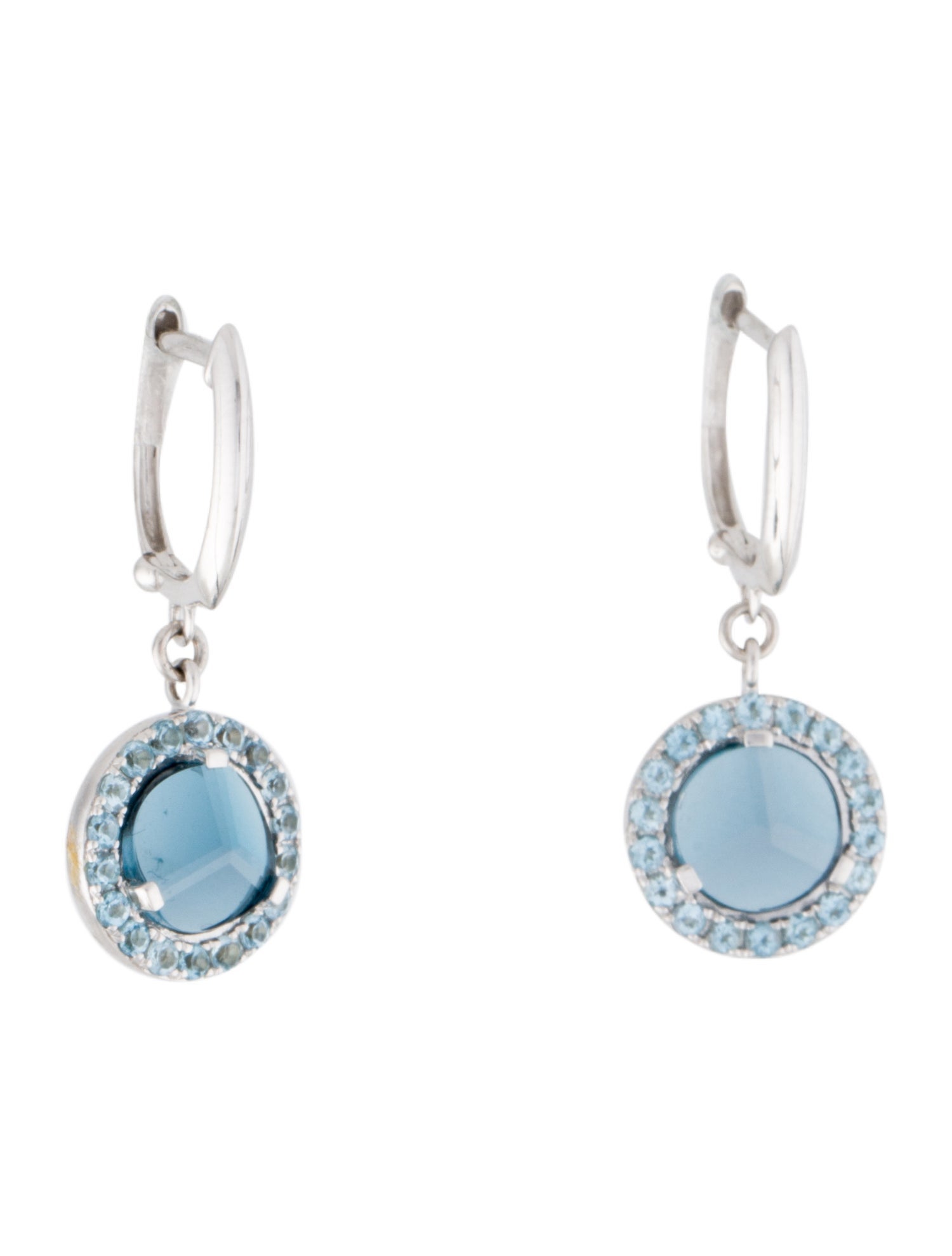 Jewelmak 14K Topaz Drop Earrings