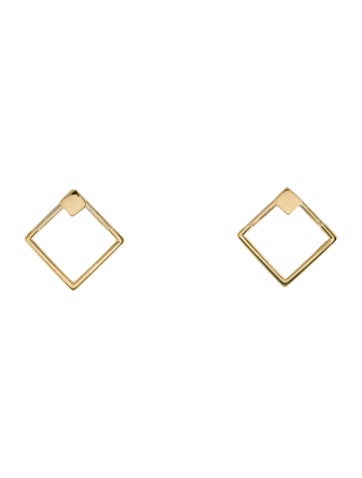 Jewelmak Stud 14K Geometric Earrings