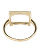 Jewelmak 14K Sechic Open Rectangle Cocktail Ring