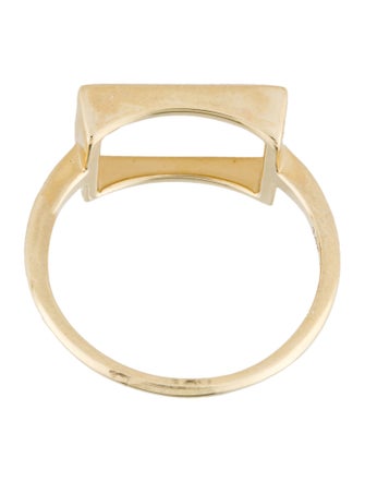 Jewelmak 14K Sechic Open Rectangle Cocktail Ring