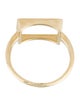 Jewelmak 14K Sechic Open Rectangle Cocktail Ring