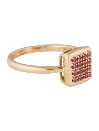Jewelmak 14K Rhodolite Cocktail Ring