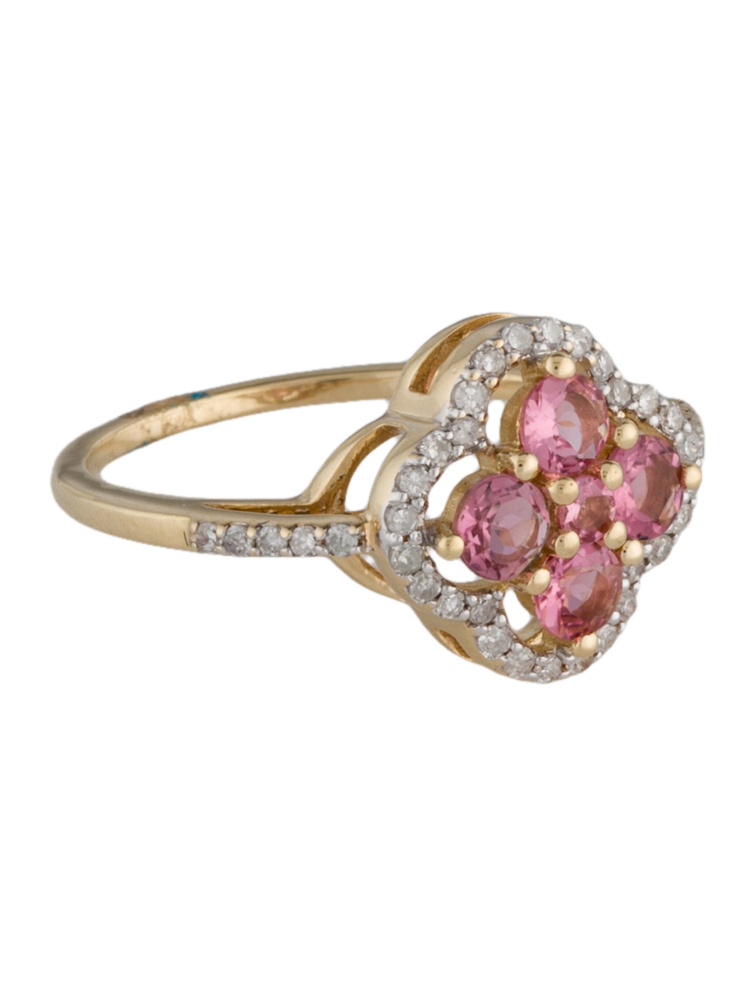 Jewelmak 14K Tourmaline & Diamond Cocktail Ring