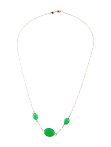 Jewelmak Station 18K Dyed Quartzite Necklace