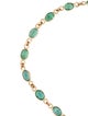 Jewelmak 14K 2.92ctw Emerald Link Bracelet