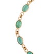 Jewelmak 14K 2.92ctw Emerald Link Bracelet