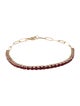Jewelmak 14K 3.62ctw Ruby Link Bracelet