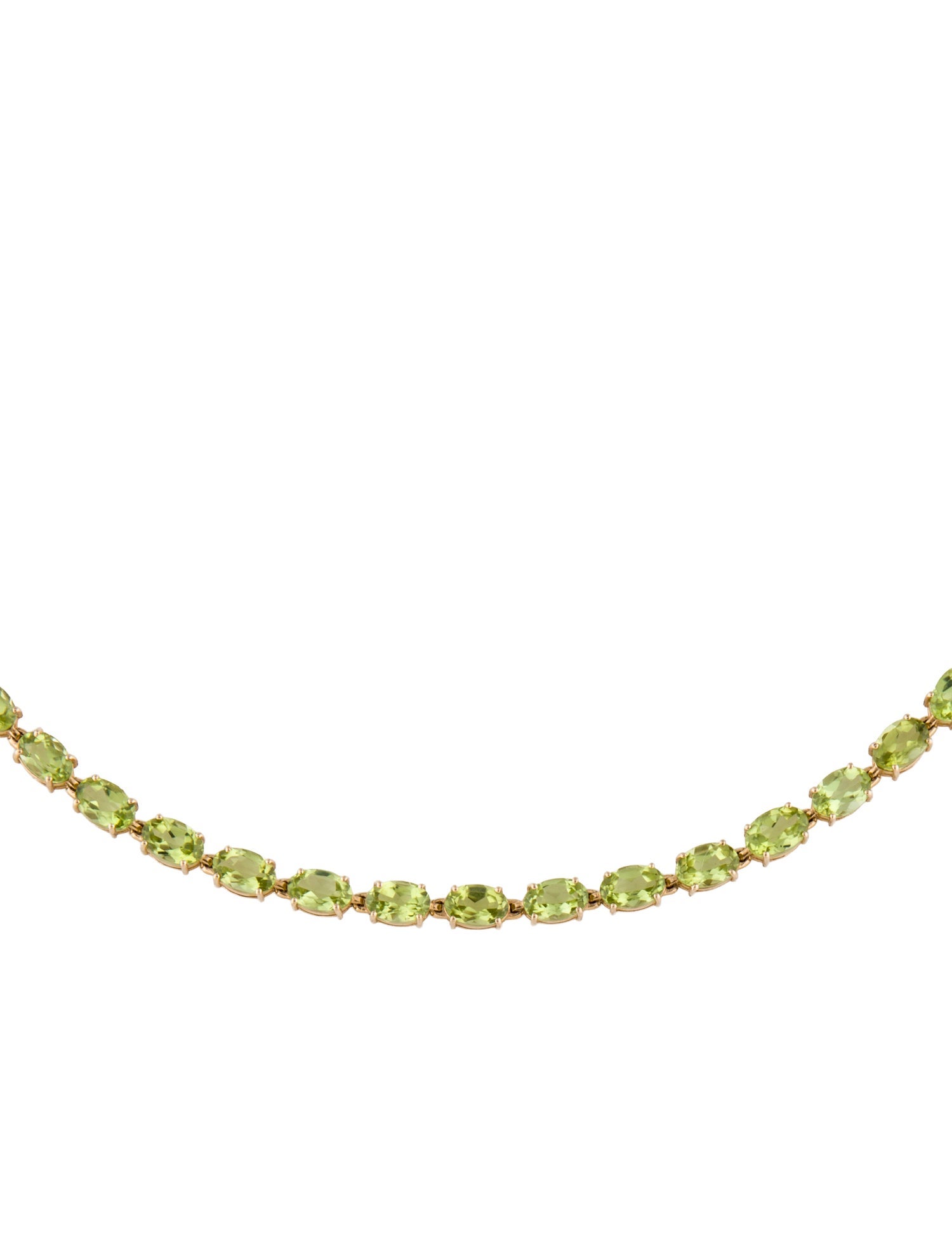 Jewelmak 14K Peridot Necklace Set