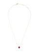 Jewelmak 14K Ruby Pendant Necklace