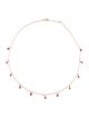 Jewelmak 14K 1.98ctw Ruby Station Necklace