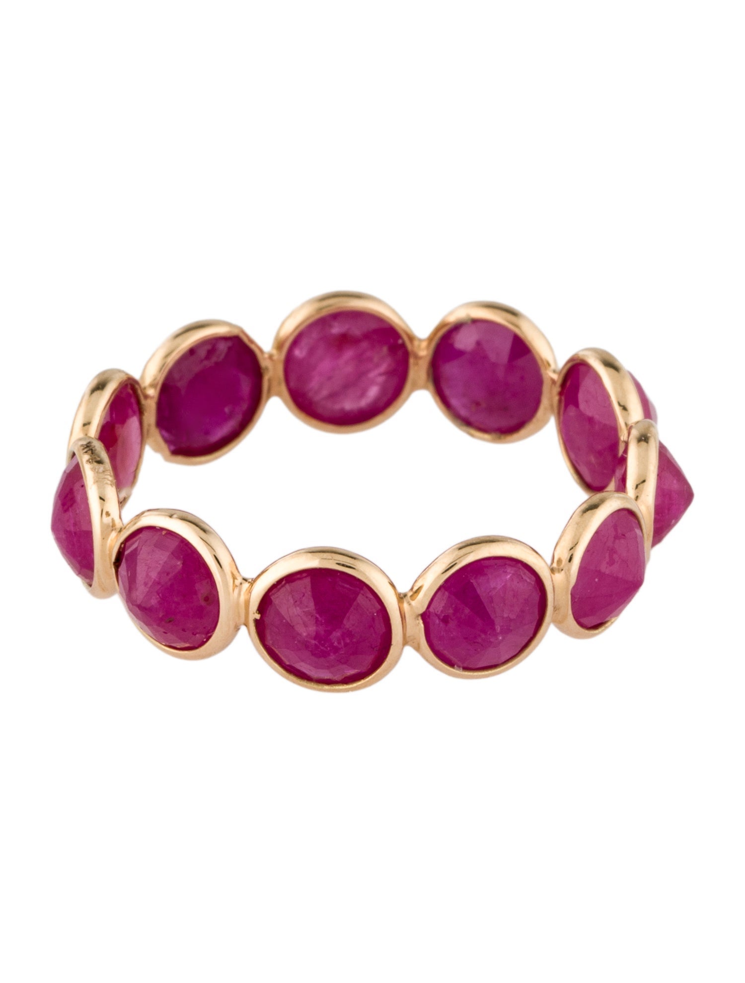 Jewelmak 14K 4.40ctw Ruby Eternity Band