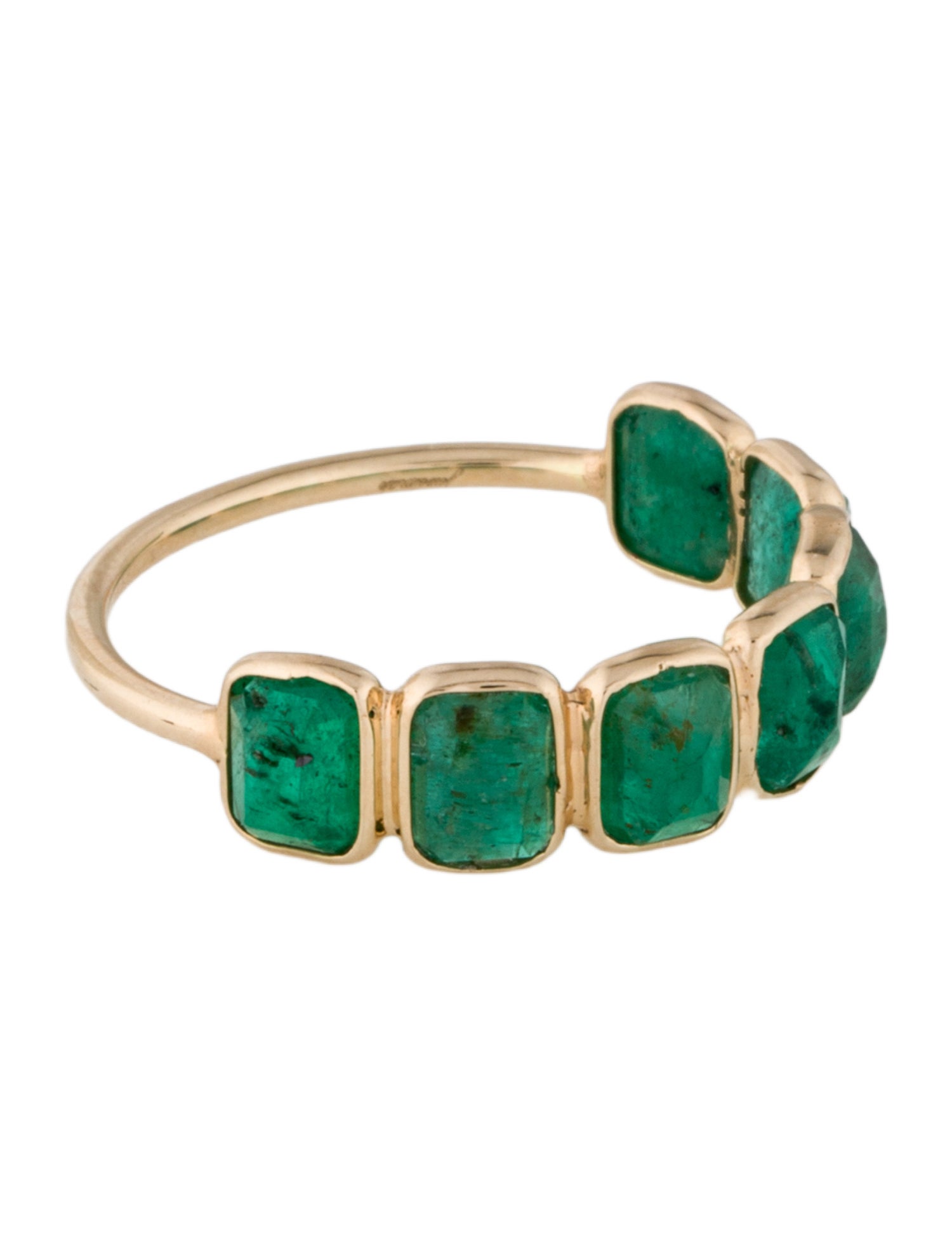 Jewelmak 14K Emerald Band