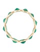 Jewelmak 14K 3.60ctw Emerald Double Row Eternity Band