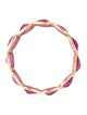 Jewelmak 14K Ruby Triple Row Band