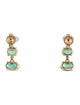 Jewelmak 14K 1.52ctw Emerald & Diamond Drop Earrings