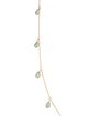 Jewelmak 14K 1.55ctw Emerald Station Necklace