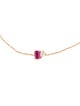 Jewelmak 14K Ruby & Diamond Station Bracelet