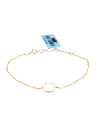 Jewelmak 14K Moonstone Bracelet
