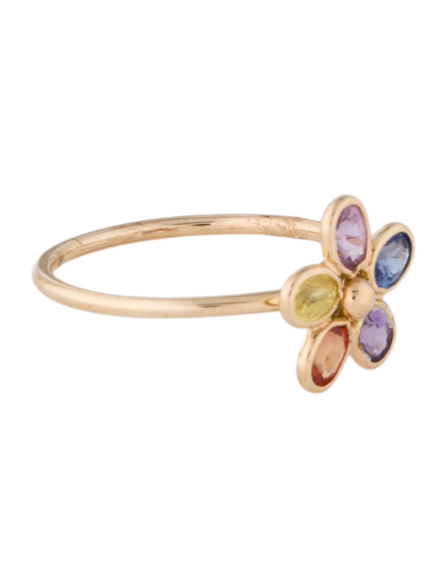 Jewelmak 14K Sapphire Cocktail Ring