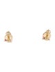 Jewelmak 14K Ruby & Diamond Stud Earrings